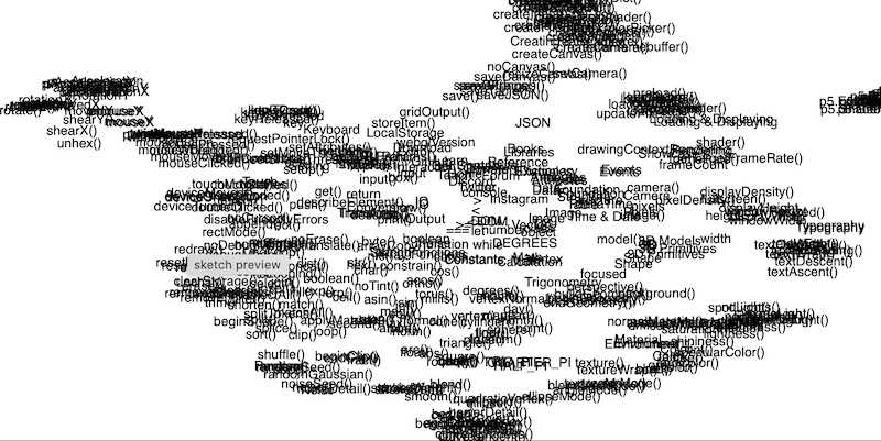 "UMAP - p5 function name embeddings" code example